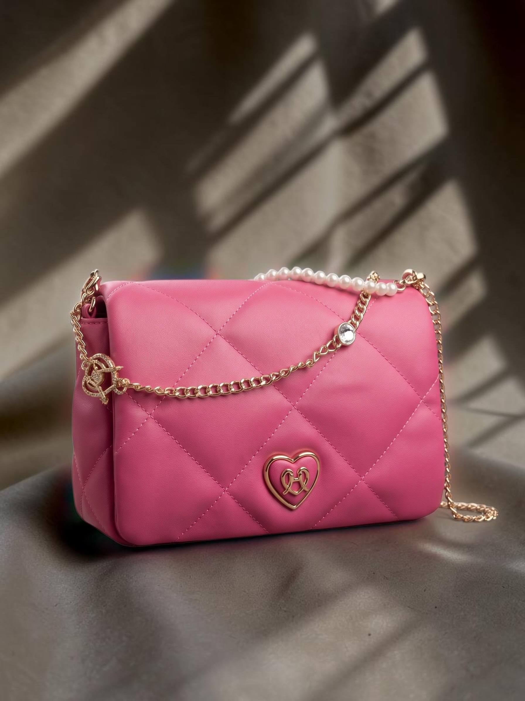Ladies Designer pink Crossbody Bag