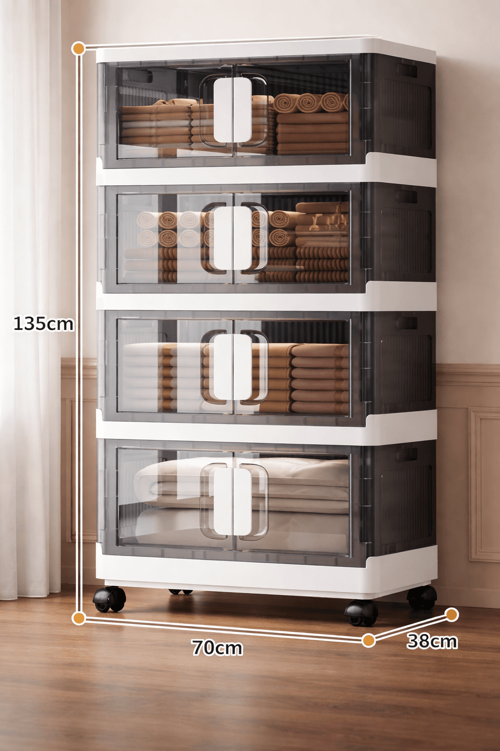 4 Layer Storage Cabinet Premium