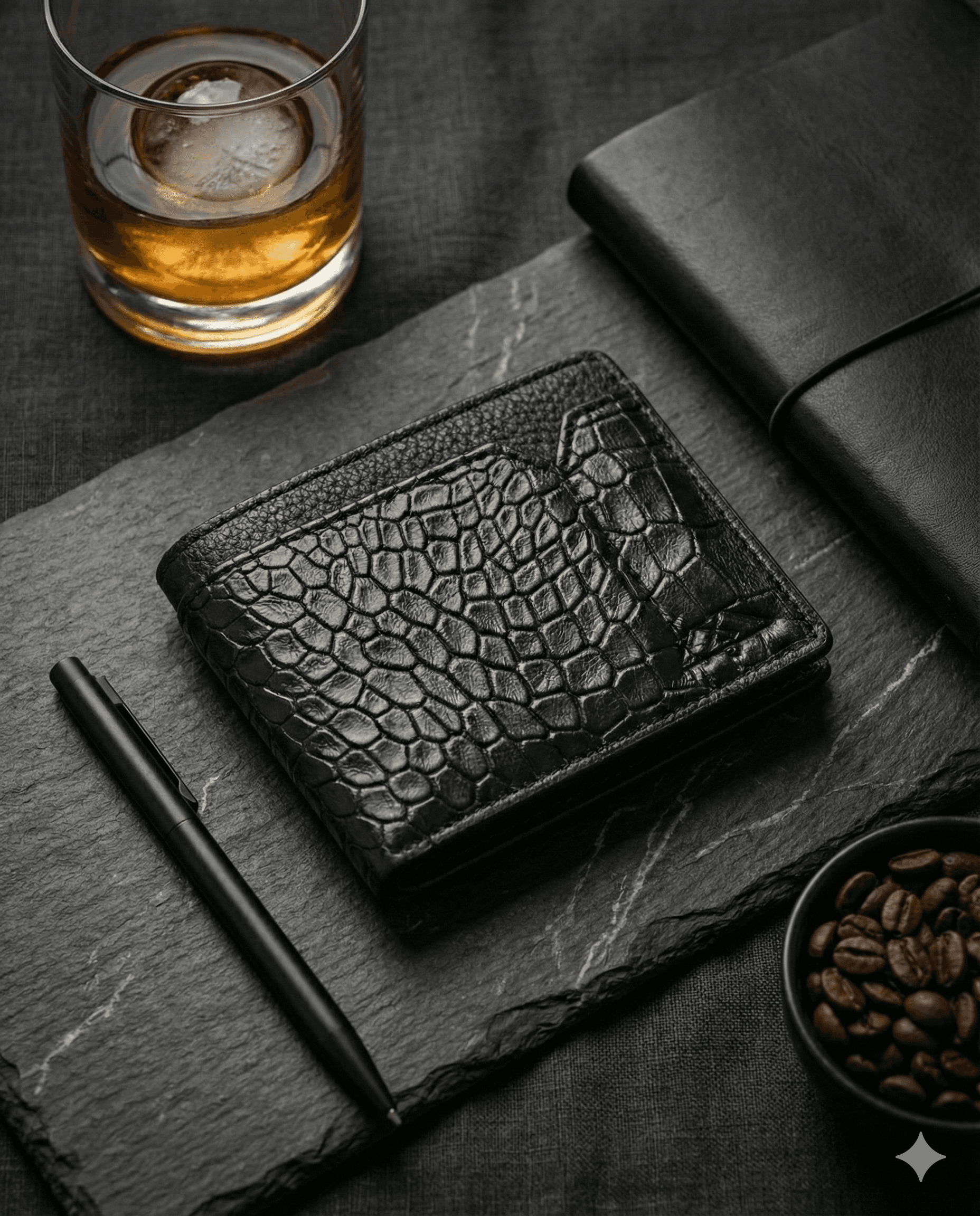 Makoshark Croc Texture Premium Leather Wallet
